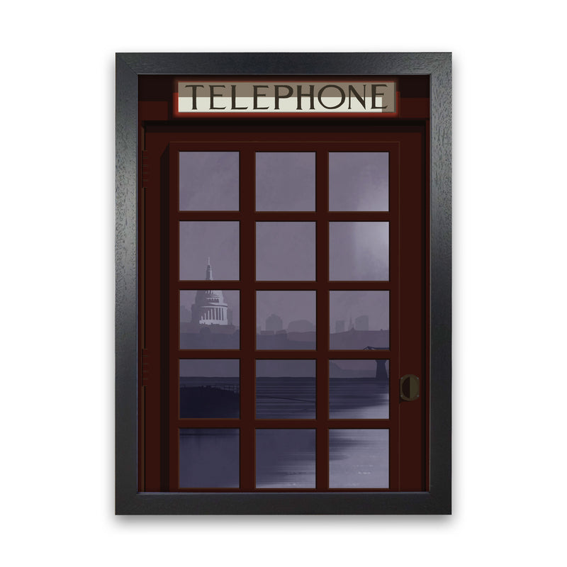 London Telephone Box 7 by Richard O'Neill Black Grain