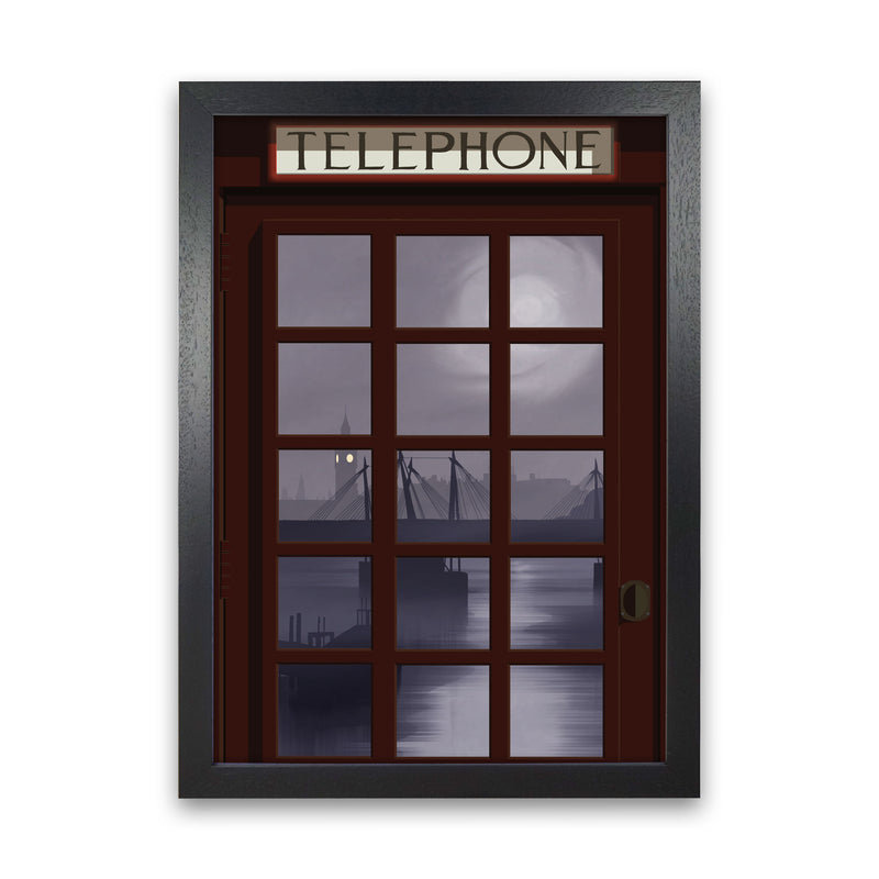 London Telephone Box 9 by Richard O'Neill Black Grain