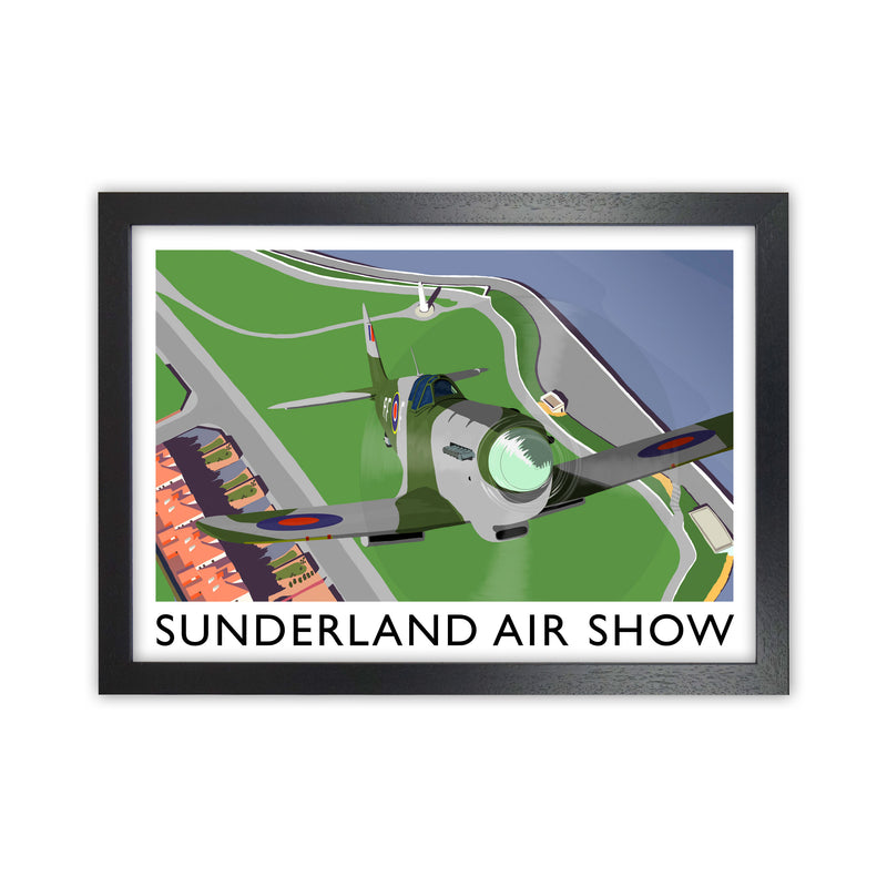 Sunderland Air Show 3 by Richard O'Neill Black Grain