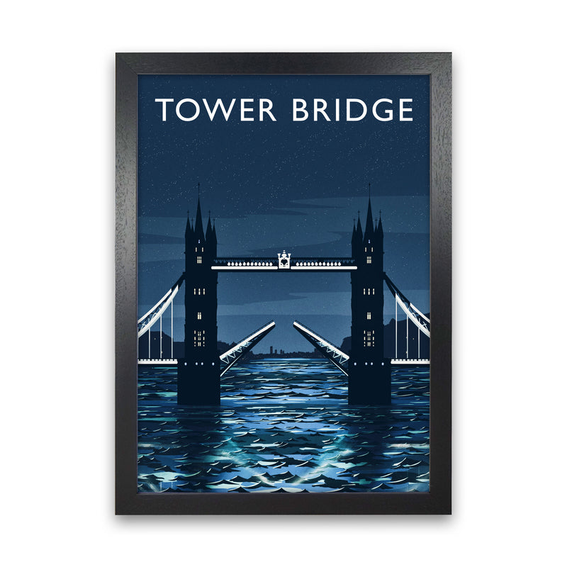 Tower Bridge portrait by Richard O'Neill Black Grain