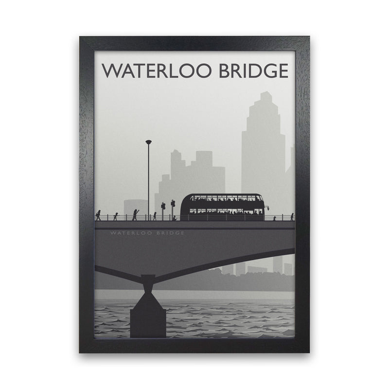 Waterloo Bridge portrait by Richard O'Neill Black Grain
