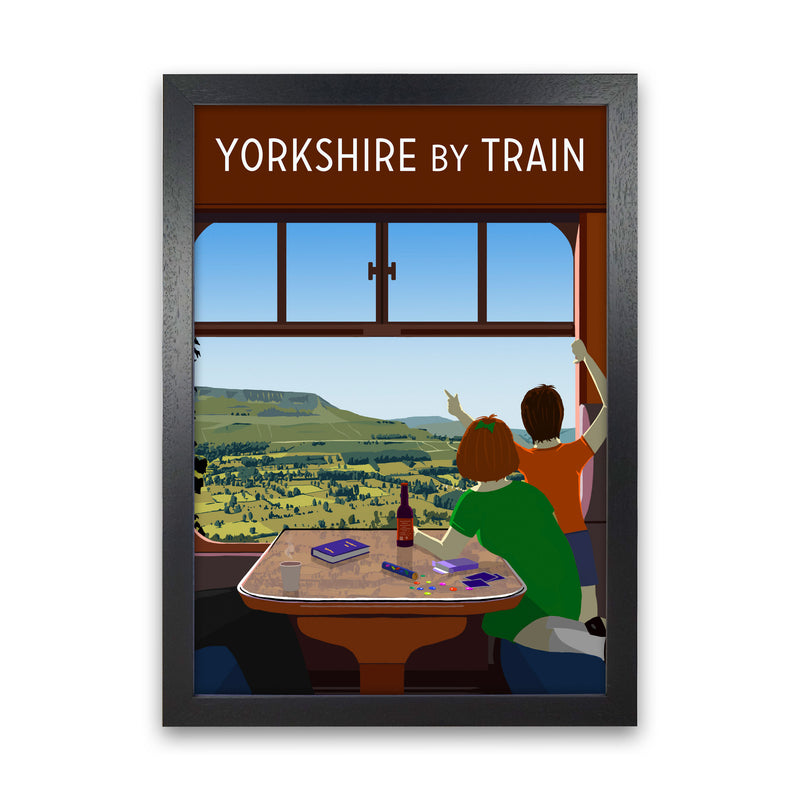 Yorkshire by Train 1 portrait by Richard O'Neill Black Grain
