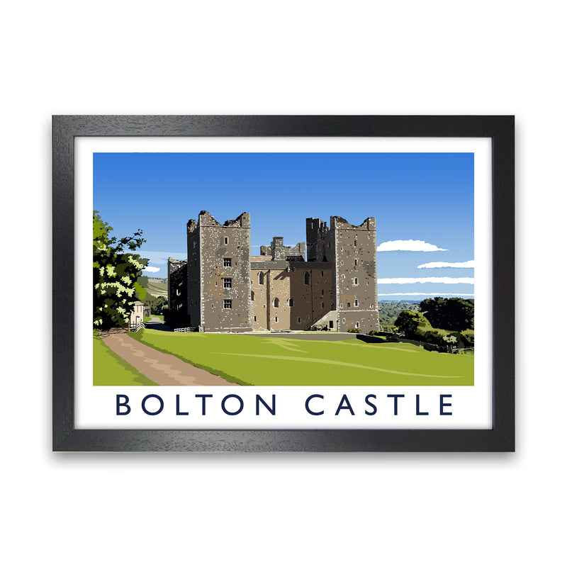 Bolton Castle 2 by Richard O'Neill Black Grain