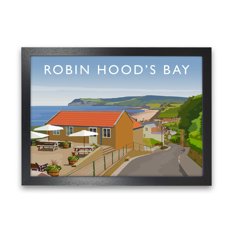 Robin Hood's Bay 3 by Richard O'Neill Black Grain