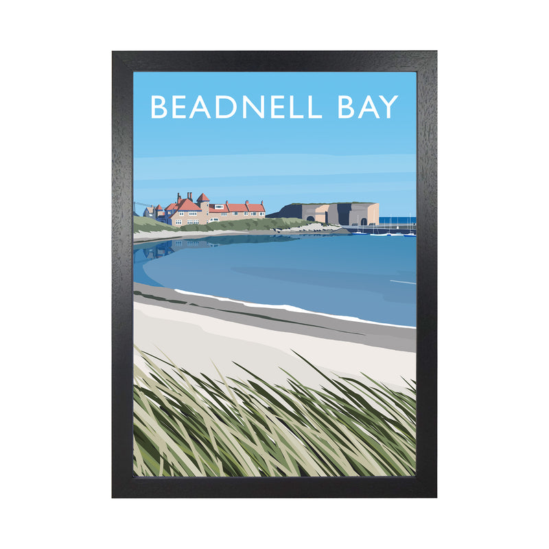 Beadnell Bay portrait by Richard O'Neill Black Grain