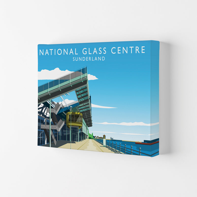 National Glass Centre portrait Travel Art Print by Richard O'Neill Canvas