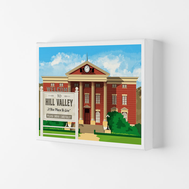 Hill Valley 1955 Revised Art Print by Richard O'Neill Canvas