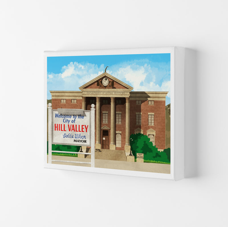 Hill Valley 1985 Revised Art Print by Richard O'Neill Canvas