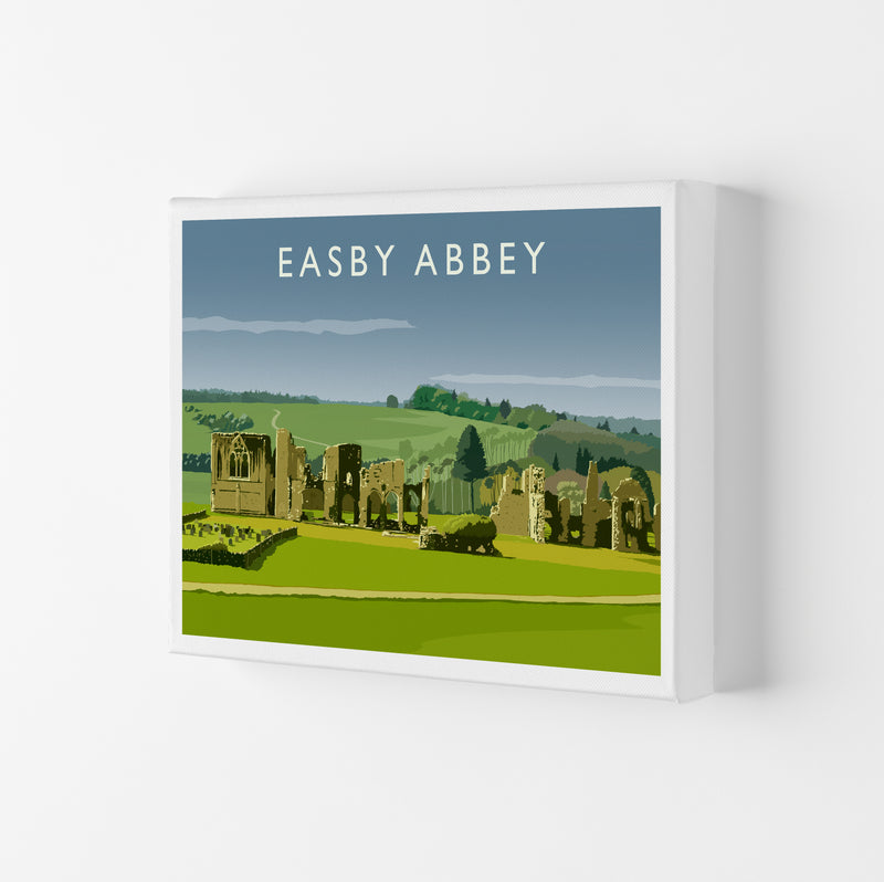 Easby Abbey Art Print by Richard O'Neill Canvas