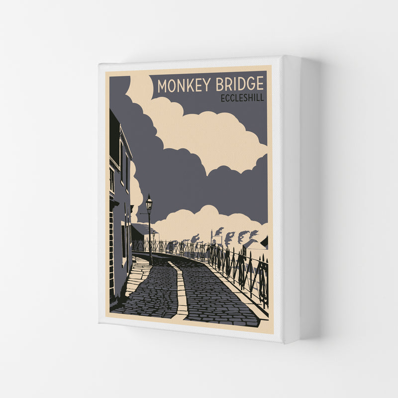 Monkey Bridge, Eccleshill Travel Art Print by Richard O'Neill Canvas