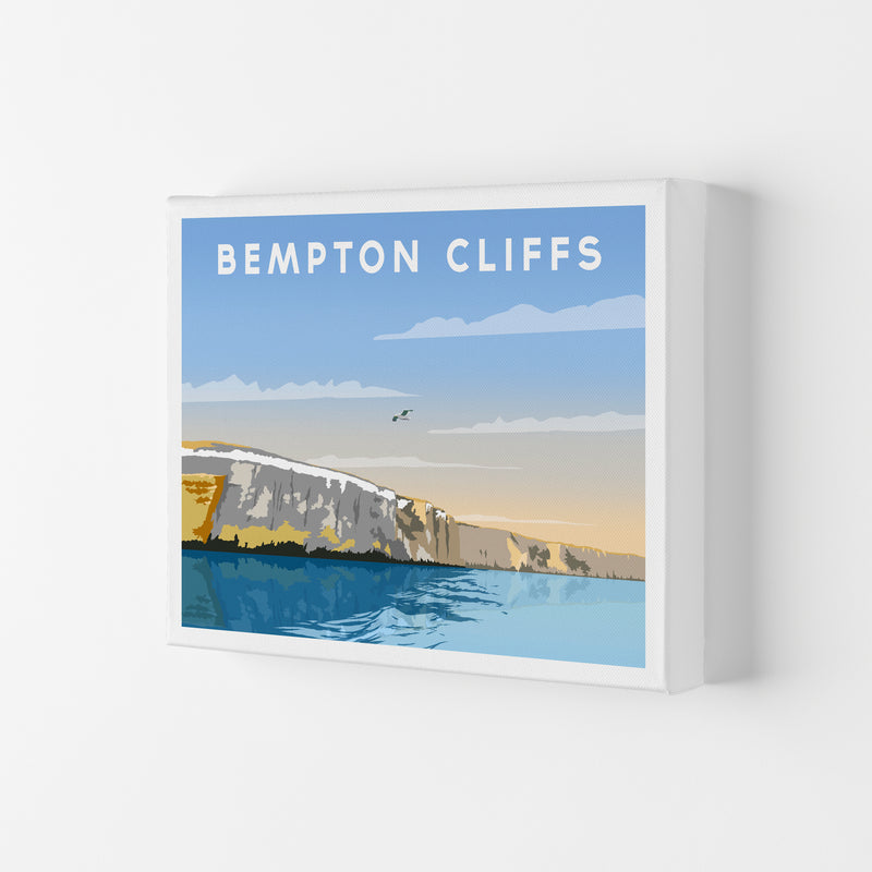 Bempton Cliffs Travel Art Print by Richard O'Neill Canvas