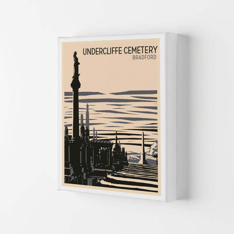 Undercliffe Cemetery portrait copy Travel Art Print by Richard O'Neill Canvas