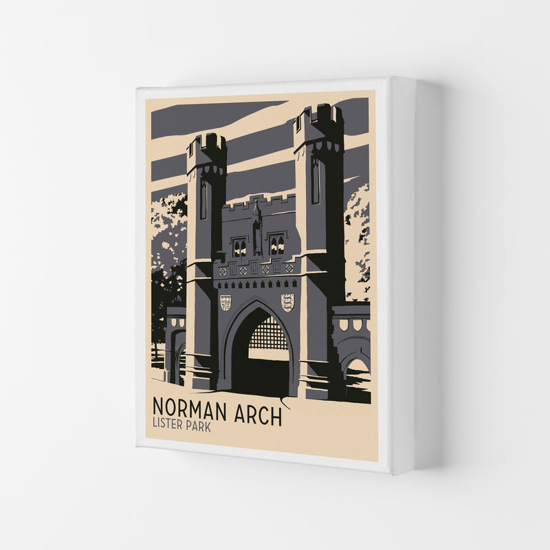 Norman Arch, Lister Park Travel Art Print by Richard O'Neill Canvas