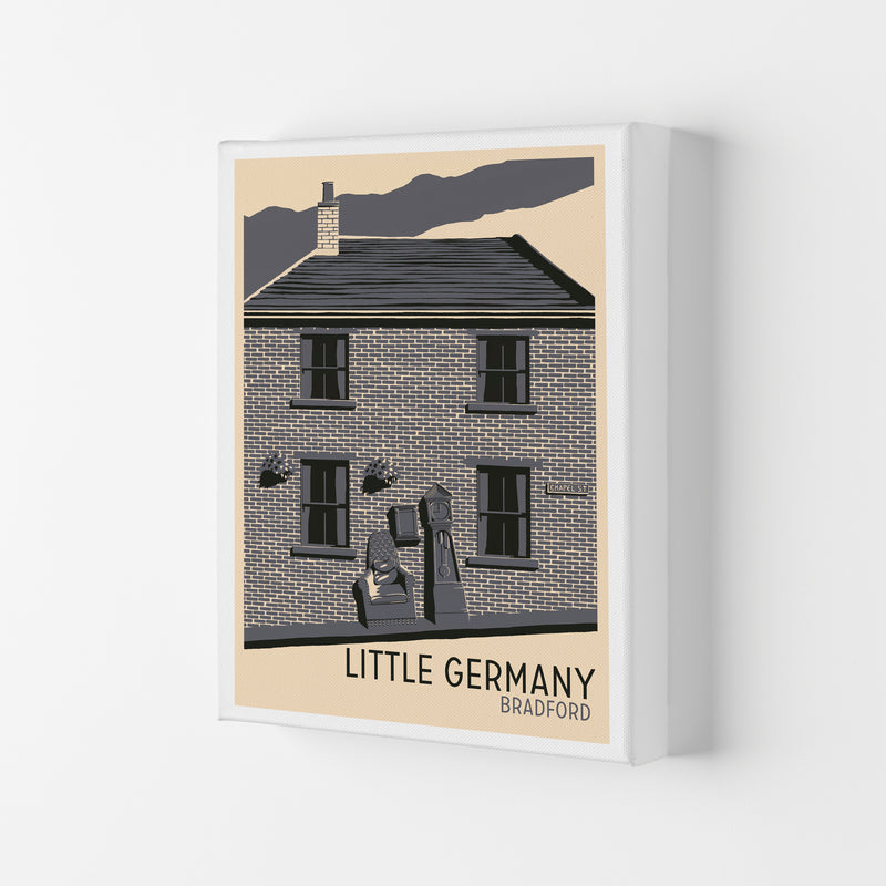 Little Germany, Bradford Travel Art Print by Richard O'Neill Canvas