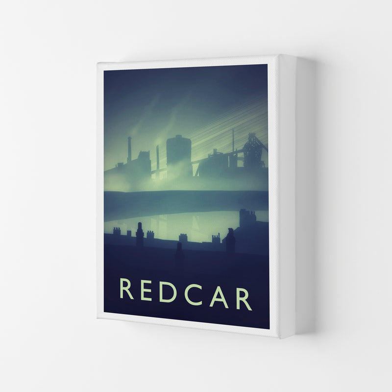 Redcar (night) portrait Travel Art Print by Richard O'Neill Canvas