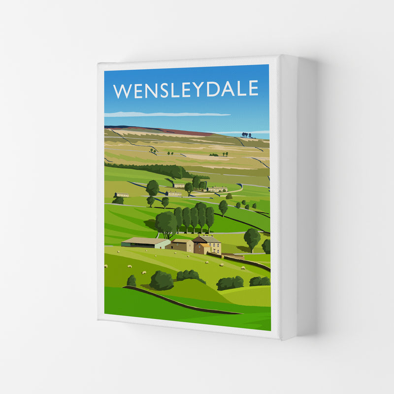 Wensleydale 3 portrait Travel Art Print by Richard O'Neill Canvas