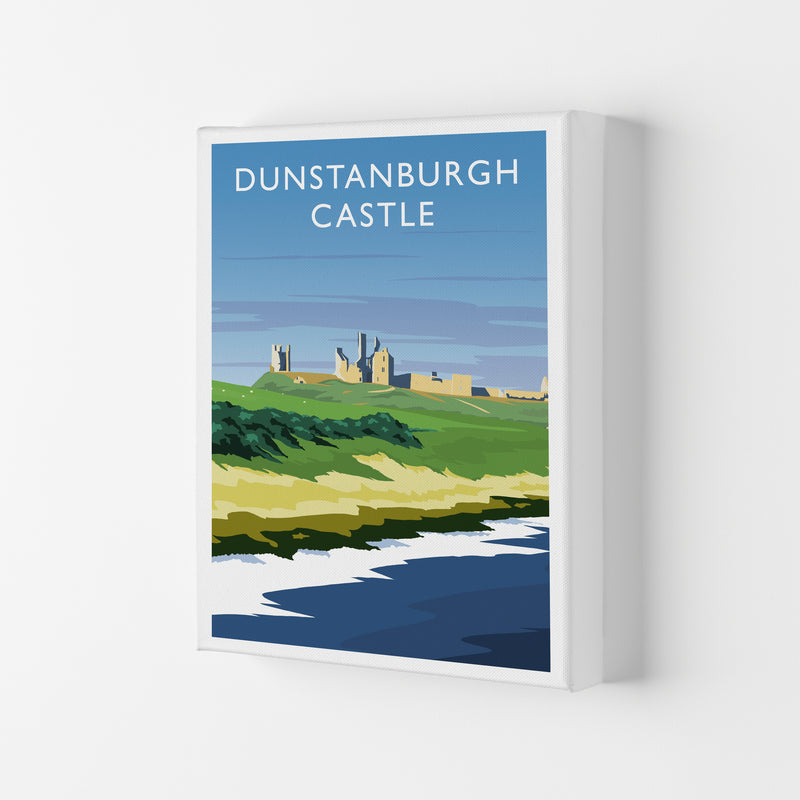 Dunstanburgh Castle portrait Travel Art Print by Richard O'Neill Canvas