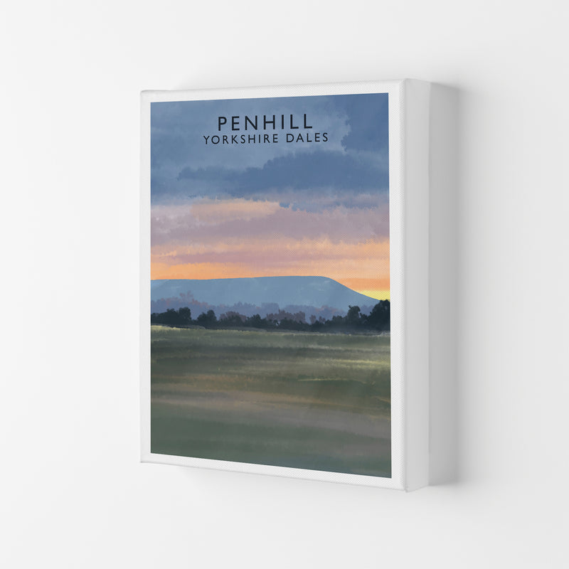 Penhill 3 Portrait Travel Art Print by Richard O'Neill Canvas