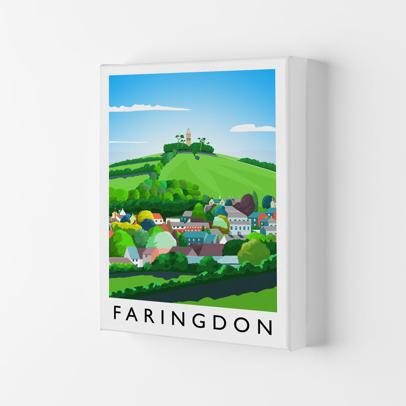 Faringdon Portrait Travel Art Print by Richard O'Neill Canvas