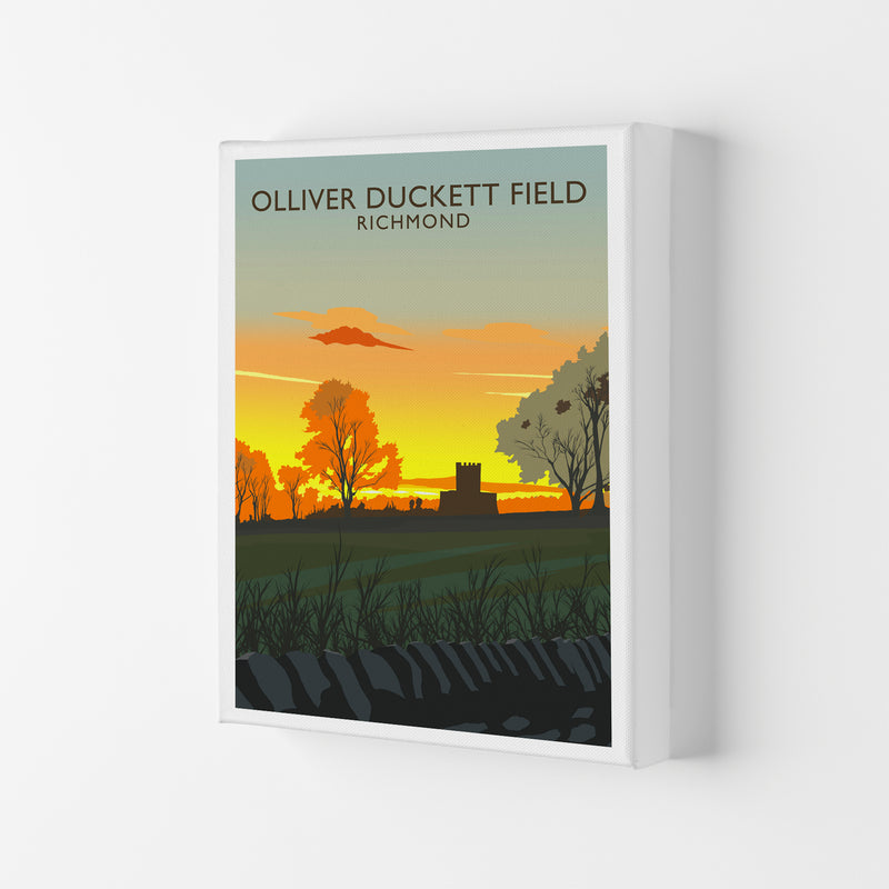 Olliver Duckett Field Portrait Travel Art Print by Richard O'Neill Canvas