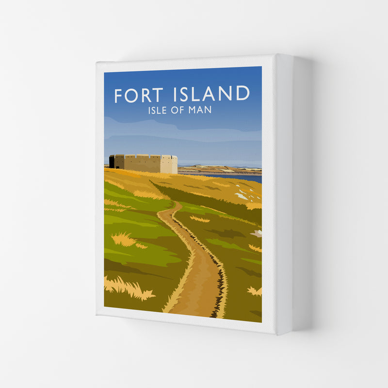 Fort Island portrait Travel Art Print by Richard O'Neill Canvas