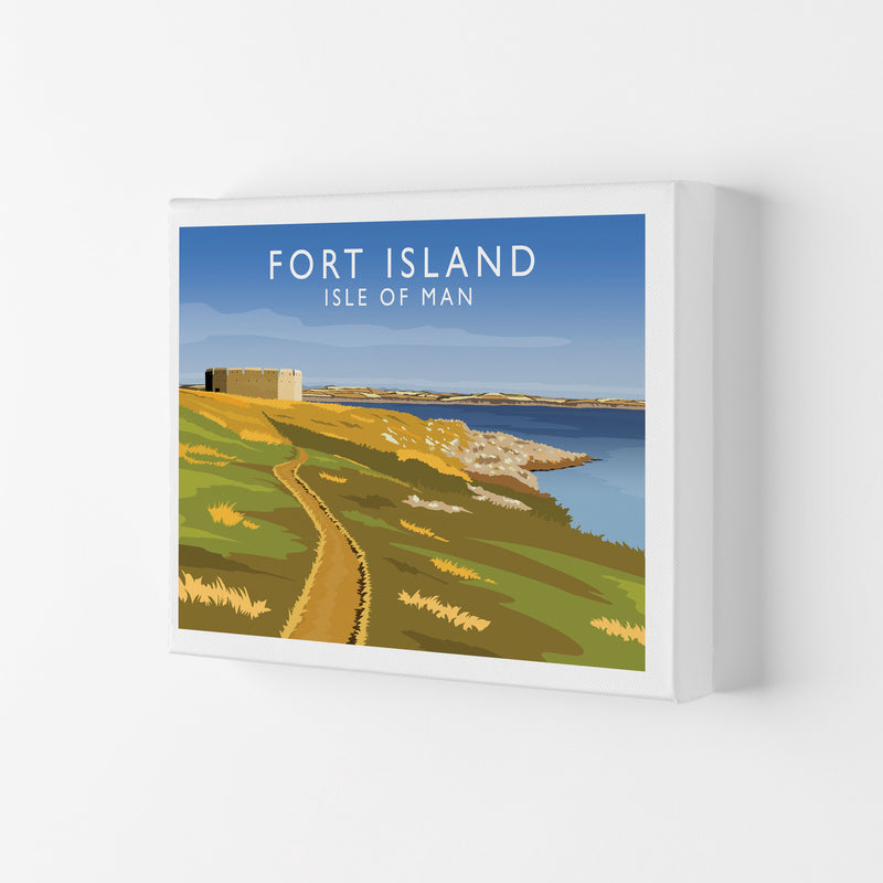 Fort Island Travel Art Print by Richard O'Neill Canvas