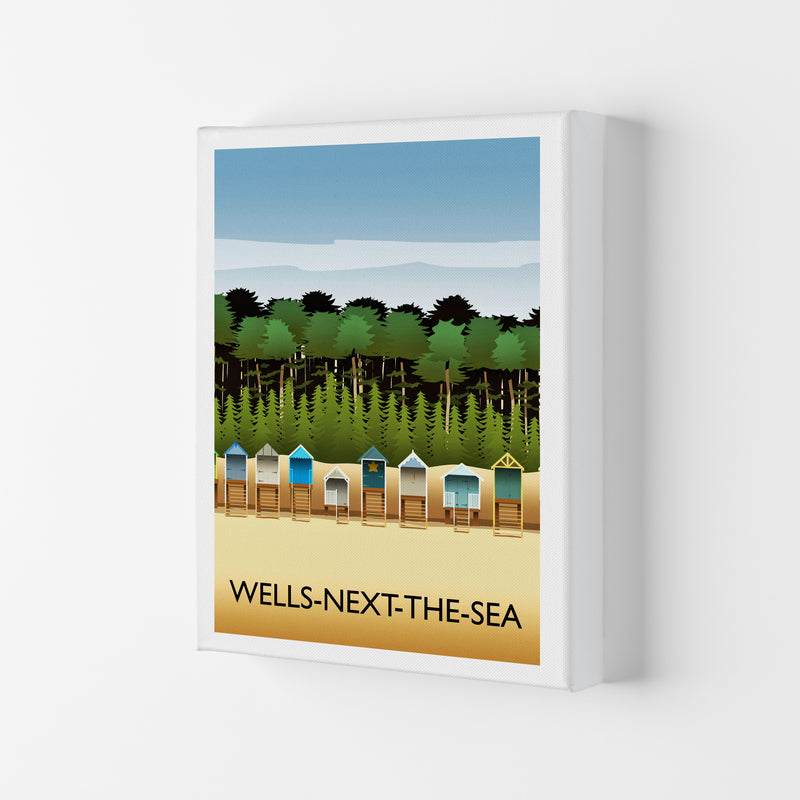 Wells-Next-The-Sea Portrait Travel Art Print by Richard O'Neill Canvas