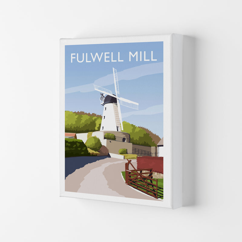 Fulwell Mill Travel Art Print by Richard O'Neill Canvas