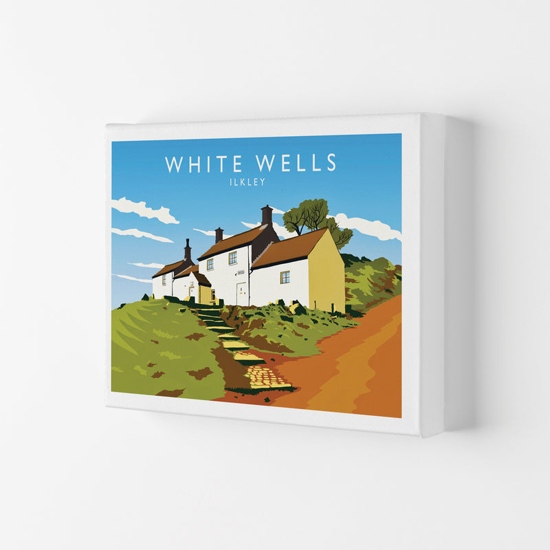 White Wells Travel Art Print by Richard O'Neill Canvas