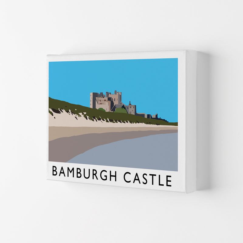 Bamburgh Castle Framed Digital Art Print by Richard O'Neill Canvas