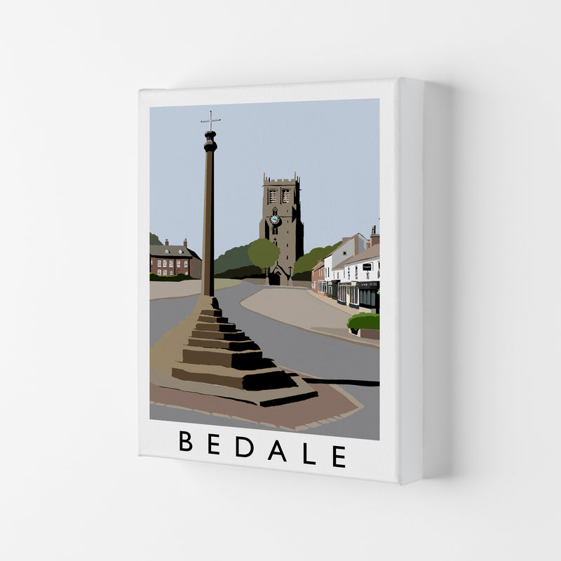 Bedale Framed Digital Art Print by Richard O'Neill Canvas