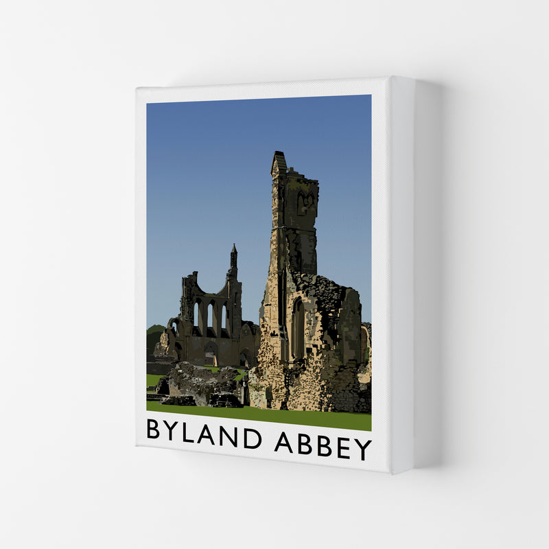 Byland Abbey Framed Digital Art Print by Richard O'Neill Canvas