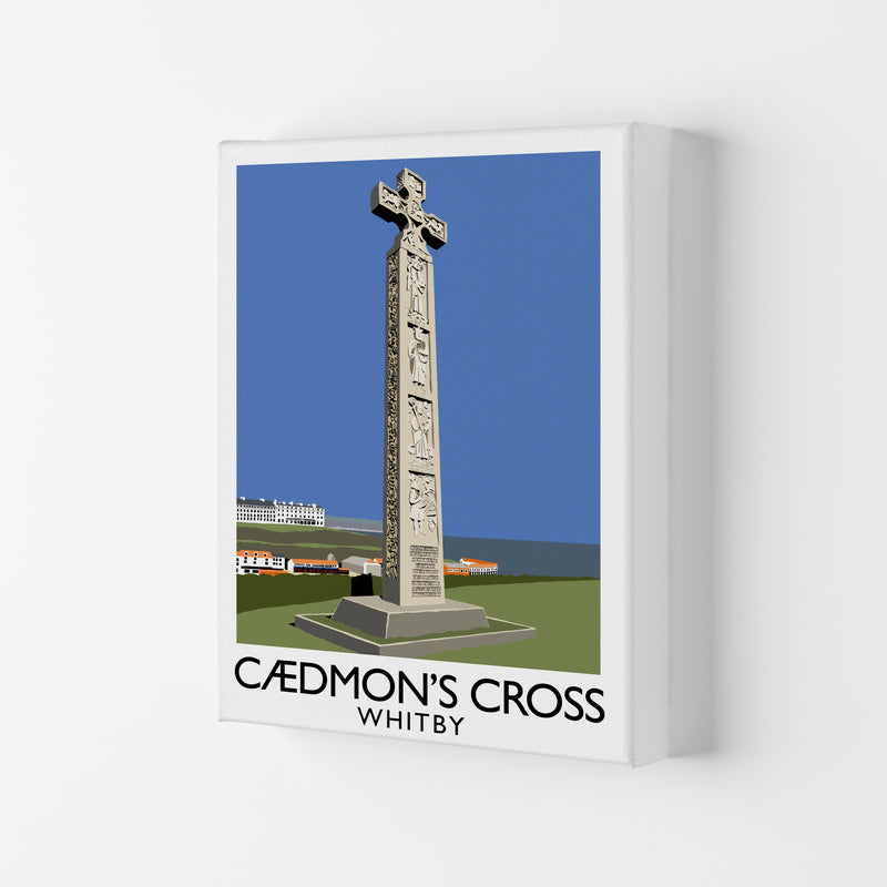Caedmon's Cross Whitby Framed Digital Art Print by Richard O'Neill Canvas