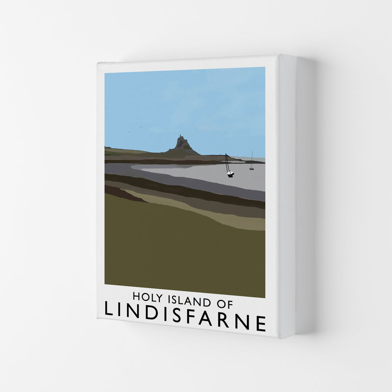 Holy Island of Lindisfarne Framed Digital Art Print by Richard O'Neill Canvas