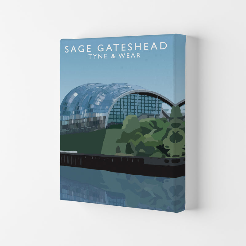 Sage Gateshead Tyne & Wear Art Print by Richard O'Neill Canvas