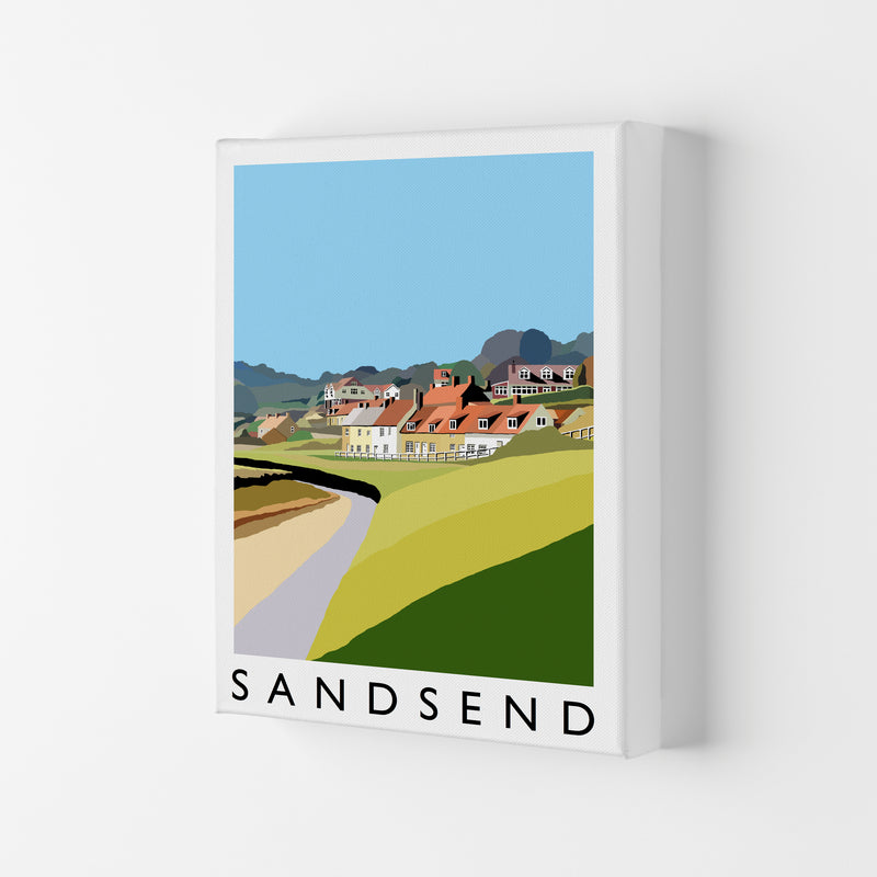 Sandsend Art Print by Richard O'Neill Canvas