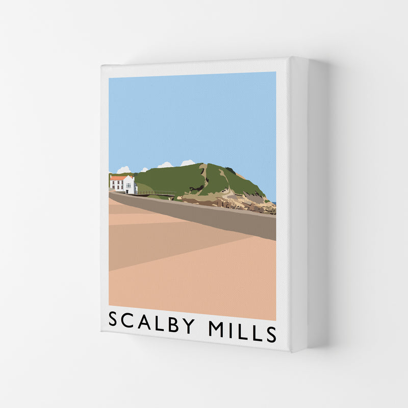 Scalby Mills Art Print by Richard O'Neill Canvas