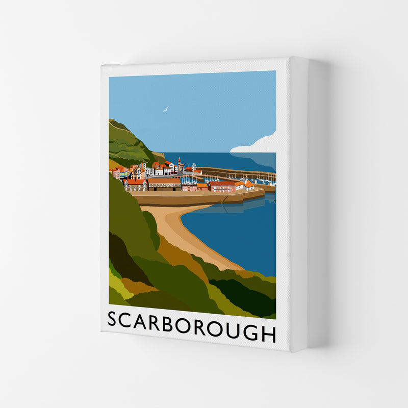 Scarborough Framed Digital Art Print by Richard O'Neill Canvas