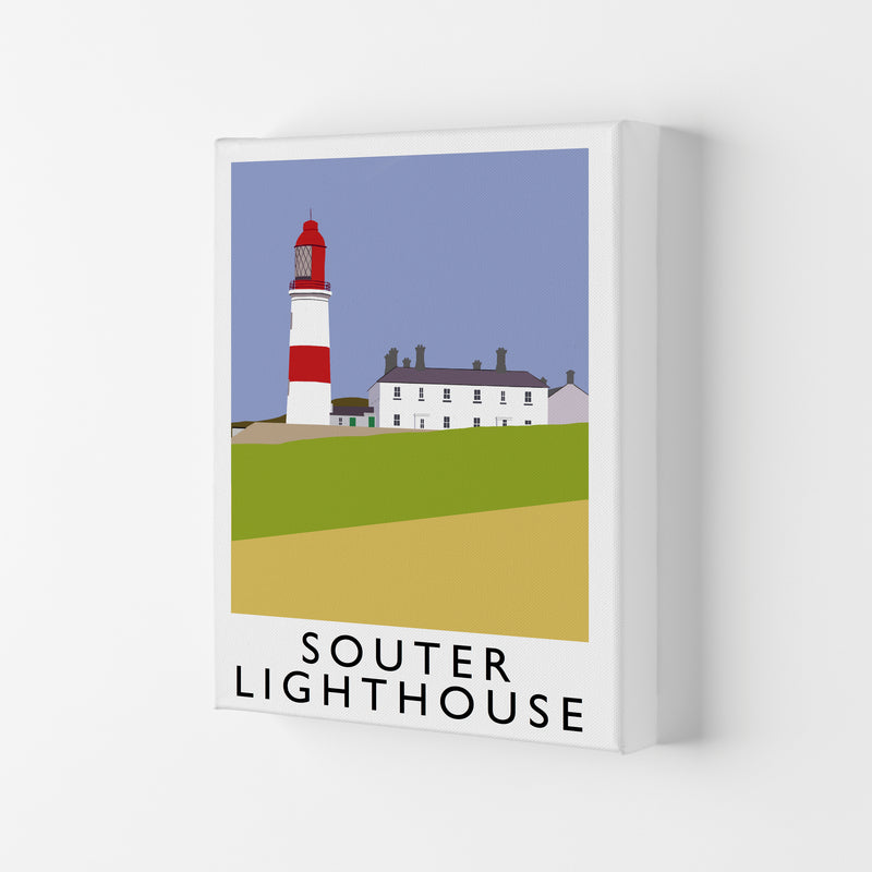 Souter Lighthouse Framed Digital Art Print by Richard O'Neill Canvas