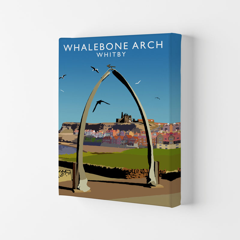 Whalebone Arch Whitby Art Print by Richard O'Neill Canvas