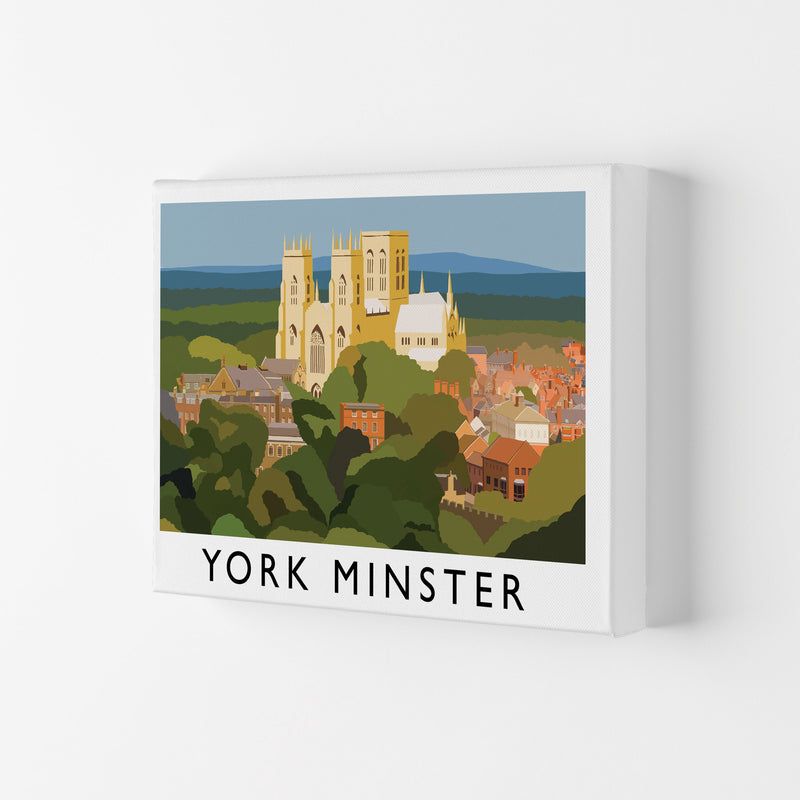 York Minster by Richard O'Neill Yorkshire Art Print, Vintage Travel Poster Canvas