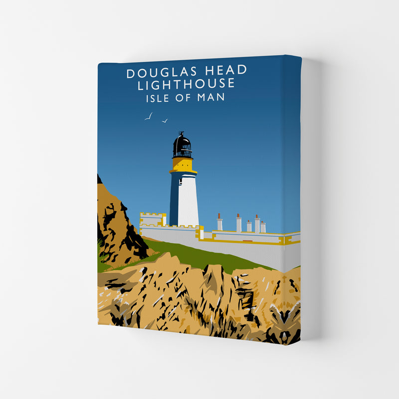 Douglas Head Lighthouse Isle of Man Framed Art Print by Richard O'Neill Canvas