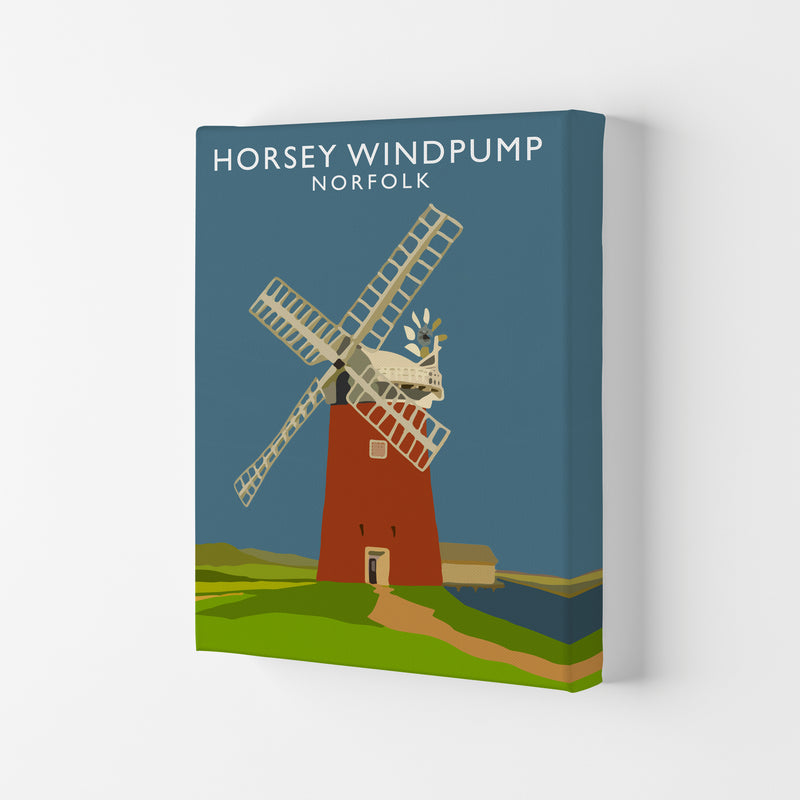 Horsey Windpump Norfolk Art Print by Richard O'Neill Canvas
