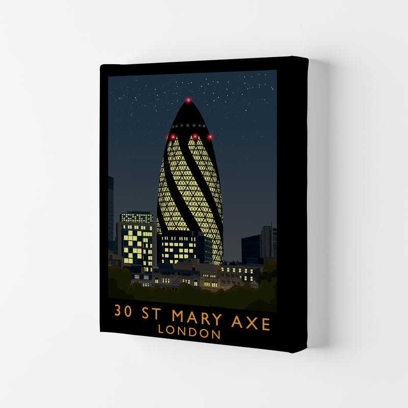 30 St Mary Axe London Travel Art Print by Richard O'Neill Canvas