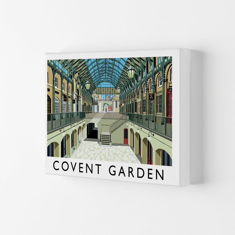 Covent Garden London Vintage Travel Art Poster by Richard O'Neill, Framed Wall Art Print, Cityscape, Landscape Art Gifts Canvas