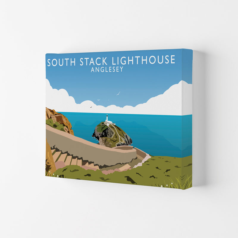 South Stack Lighthouse Anglesey Art Print by Richard O'Neill Canvas