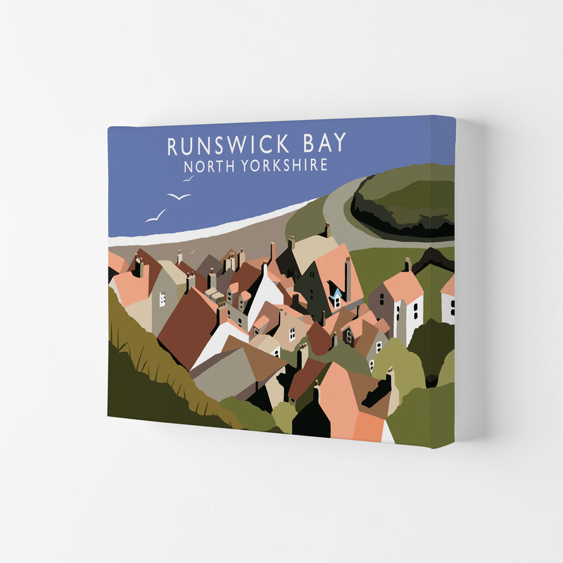 Runswick Bay North Yorkshire Art Print by Richard O'Neill Canvas