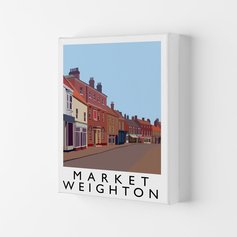 Market Weighton by Richard O'Neill Yorkshire Art Print, Vintage Travel Poster Canvas