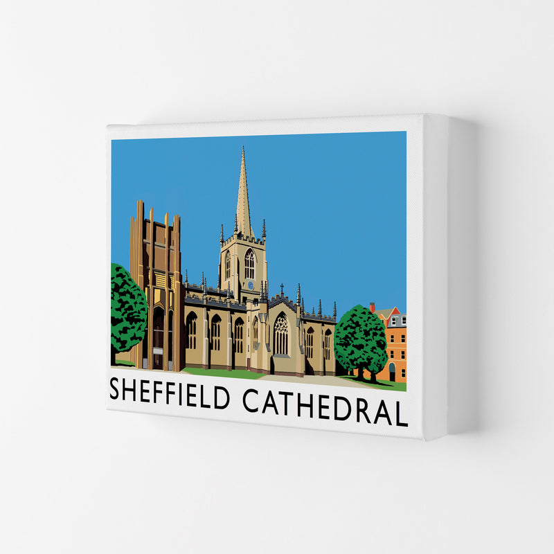 Sheffield Cathedral by Richard O'Neill Yorkshire Art Print, Travel Poster Canvas