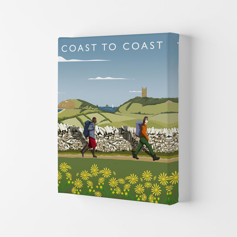 Coast To Coast (Portrait) by Richard O'Neill Yorkshire Art Print, Travel Poster Canvas